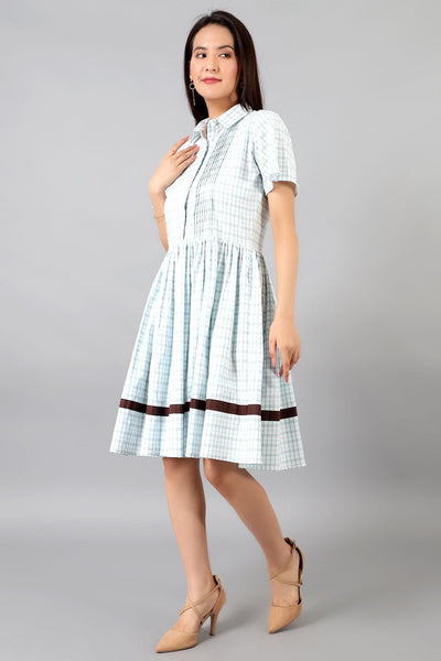 Cotton Midi White Dress