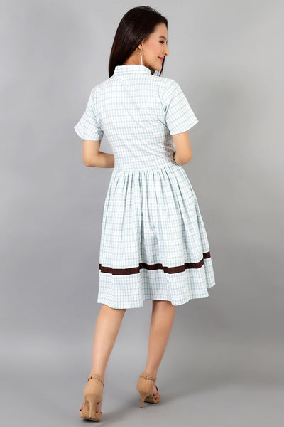 Cotton Midi White Dress