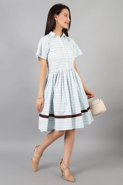 Cotton Midi White Dress